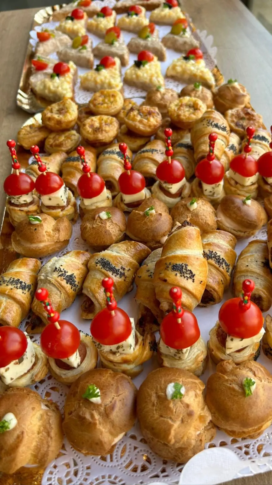 Buffet de mignardises salées pour cocktail