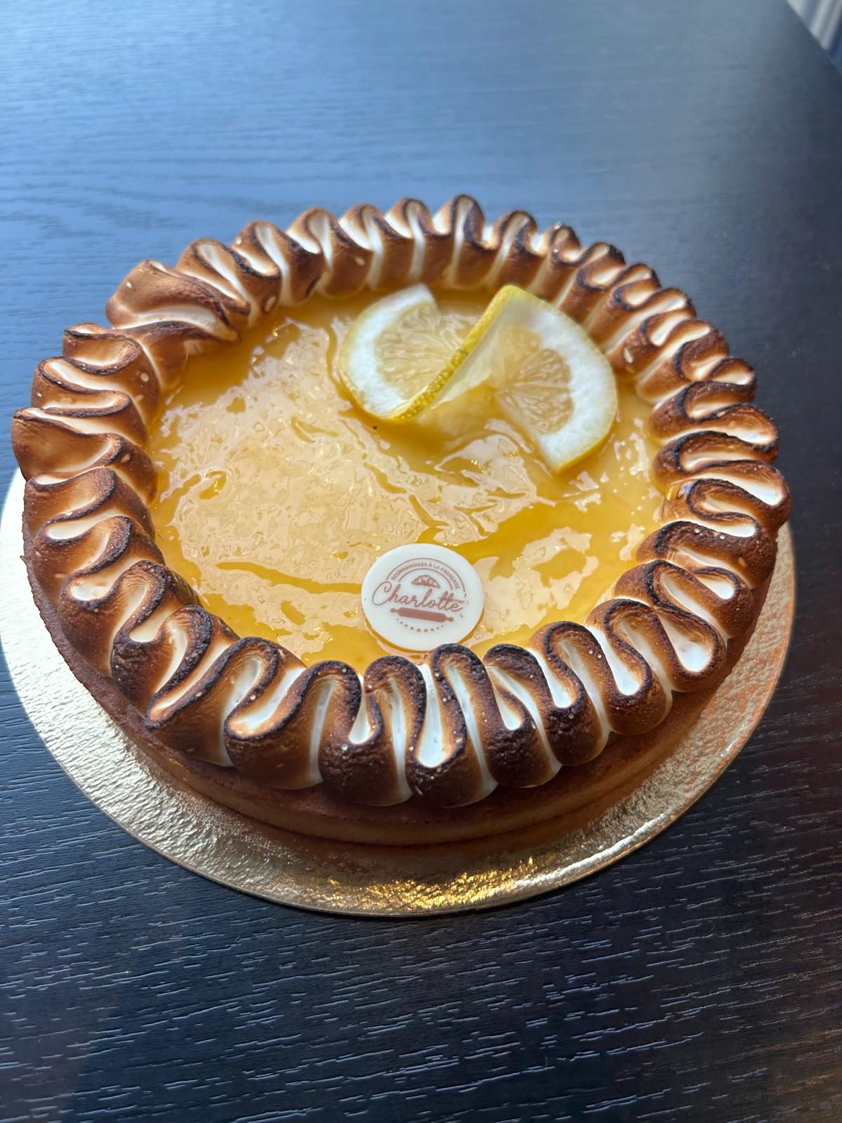 Tarte aux agrumes meringuée